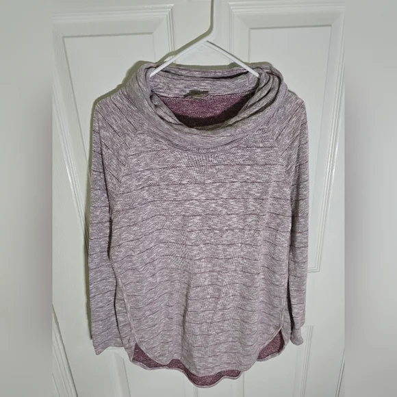 LOFT Outlet Womens Striped Cowl Neck Tunic Sweater Large - Picture 8 of 10